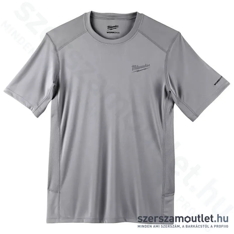 MILWAUKEE WWSSG-L WORKSKIN Technikai rövid ujjú póló, szürke (L)