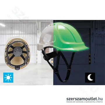 PORTWEST PG54 ENDURANCE GLOWTEX Védősisak [Fehér] (PG54WHR)