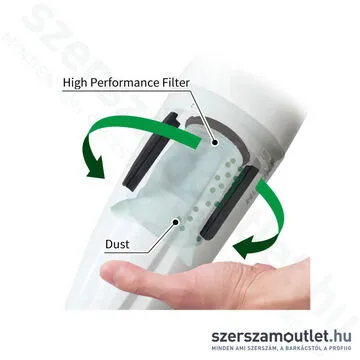 HIKOKI R36DA-BASIC Akkus porszívó szénkefementes MULTI VOLT(36V) (Akku és töltő nélkül!)