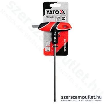 YATO Gömbfejű imbuszkulcs, T-markolattal 6x170mm (YT-05591)