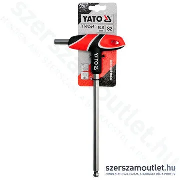 YATO Gömbfejű imbuszkulcs, T-markolattal 10x200mm (YT-05594)