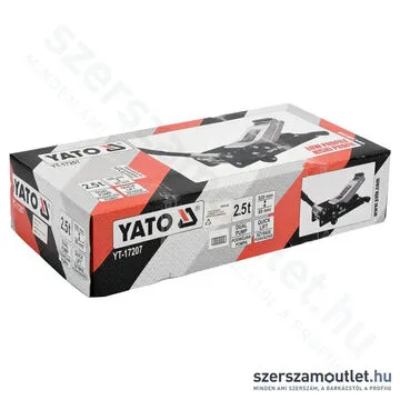 YATO Alacsony profilú hidraulikus krokodilemelő dupla dugattyúval 2,5t (YT-17207)