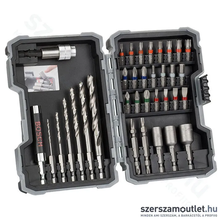 BOSCH HSS 35 részes PRO-Mix bit-, fúrószár és dugókulcs készlet | fához (2607017327)