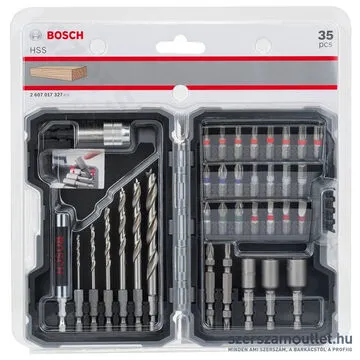 BOSCH HSS 35 részes PRO-Mix bit-, fúrószár és dugókulcs készlet | fához (2607017327)