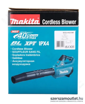 MAKITA UB001GZ Szénkefementes akkus légseprű (40V) (Akku és töltő nélkül!)