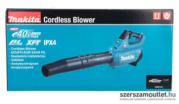 MAKITA UB001GZ Szénkefementes akkus légseprű (40V) (Akku és töltő nélkül!)