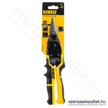 DEWALT Ergo Aviation Lemezvágó olló, egyenes, 255mm (DWHT14675-0)