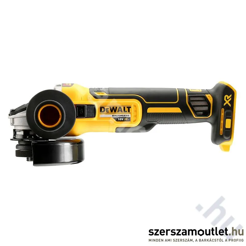 DEWALT DCG405NT-XJ Akkus szénkefementes sarokcsiszoló kofferben (18V/125mm) (Akku és töltő nélkül!)