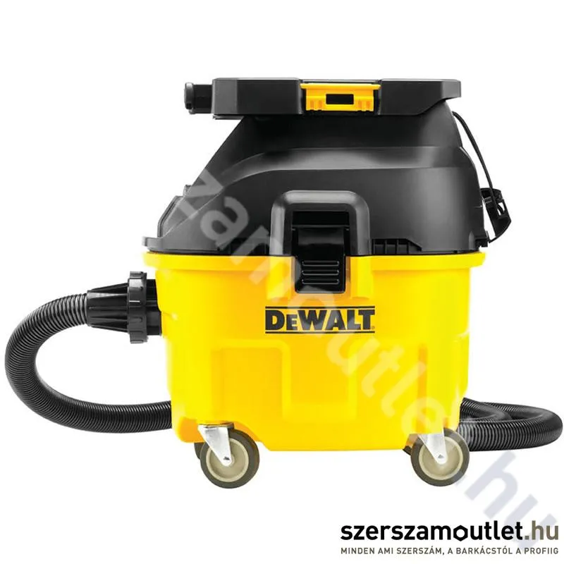 DEWALT DWV901LT Ipari száraz-nedves porszívó TSTAK rögzítőfelülettel (1400W/30l) (L porosztály)
