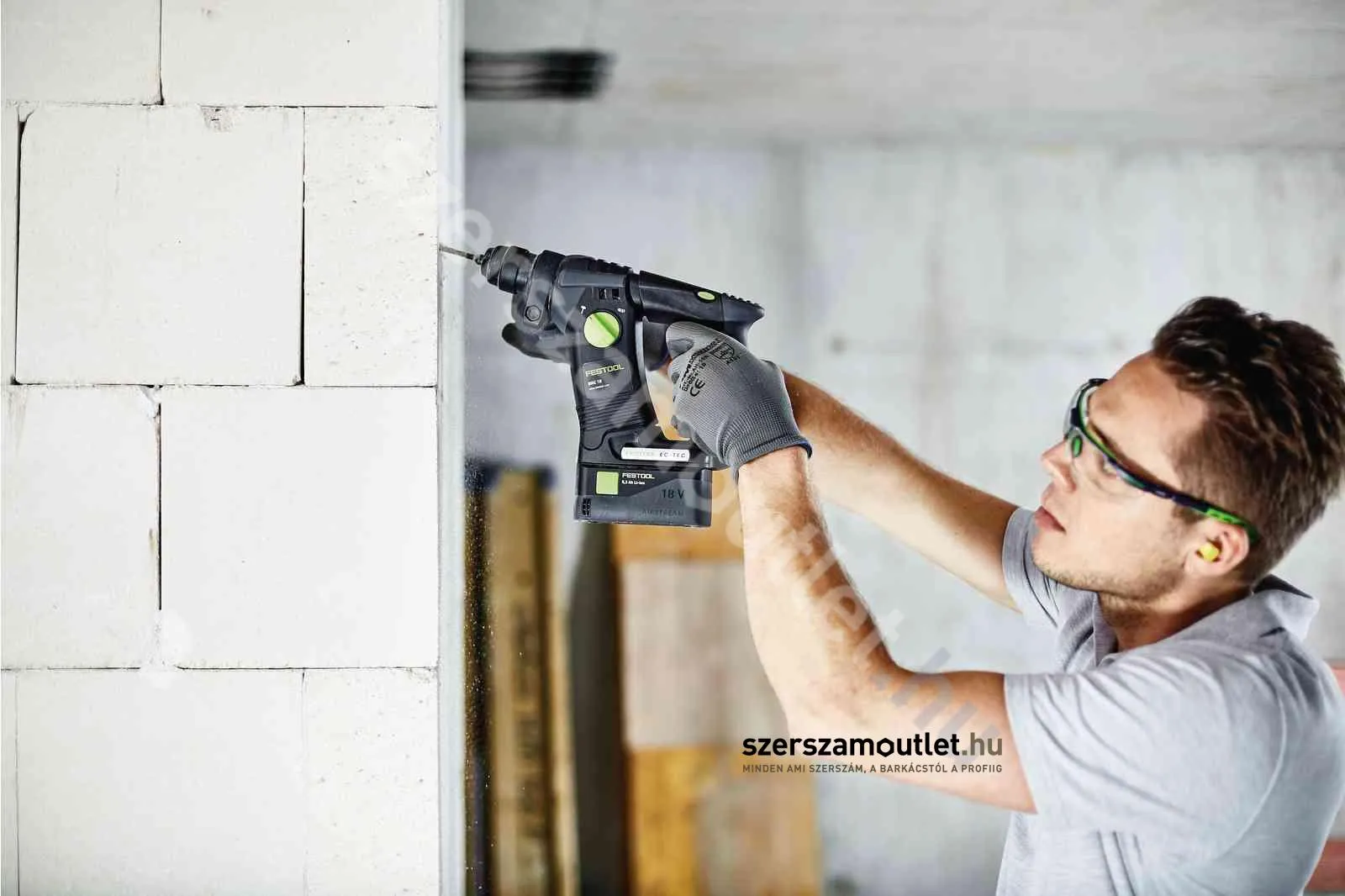 FESTOOL BHC 18 Li-Basic akkus fúrókalapács (18V) (Akku és töltő nélkül!)