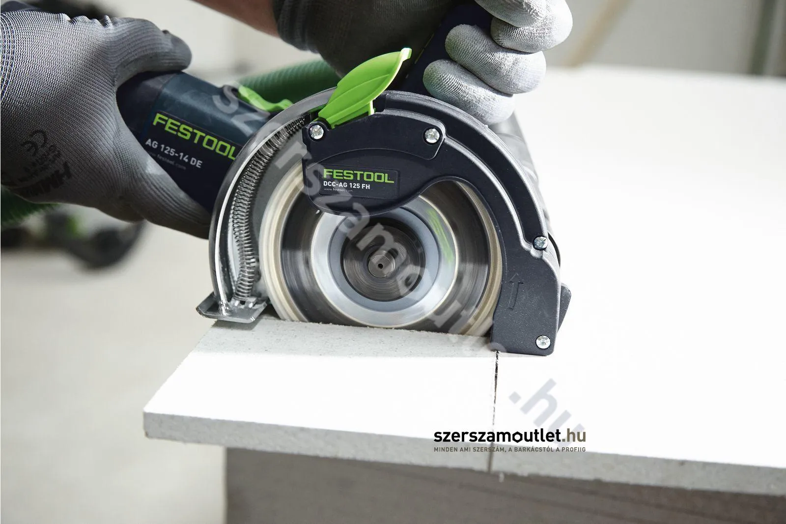 FESTOOL DSC-AG 125 FH-Plus gyémánt bontórendszer, horonymaró, 1 tárcsás (1400W/125mm)