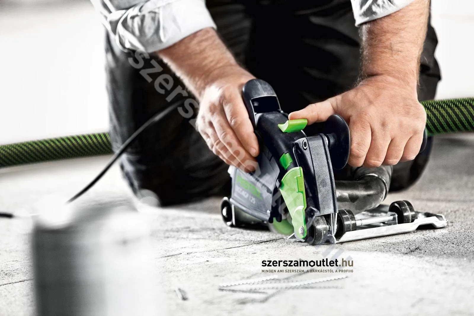 FESTOOL DSC-AG 125 Plus-FS gyémántvágó, horonymaró, 1 tárcsás (1400W/125mm)