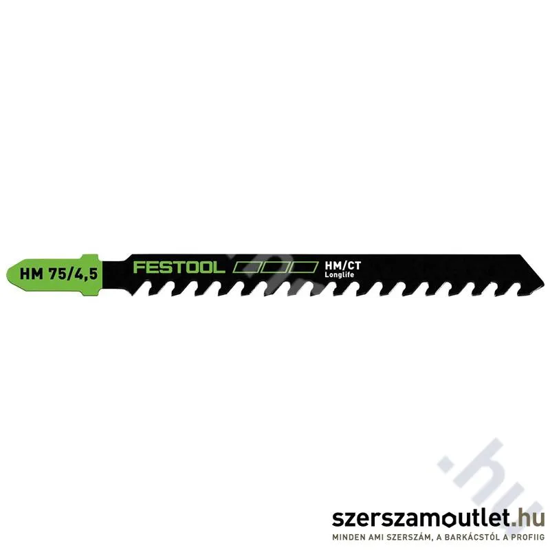 FESTOOL szúrófűrészlap cementkötésű lapokhoz HM 75/4,5 (1db)