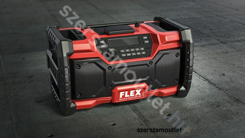 FLEX RD 10.8/18.0/230 Akkus rádió, digitális (10,8V/18V) (Akku és töltő nélkül!) (484.857)
