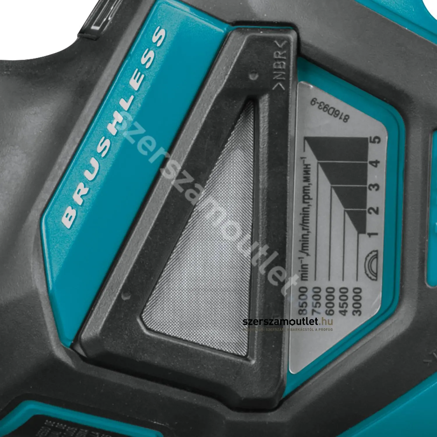 MAKITA DGA511Z Akkus szénkefementes fordulatszabályzós sarokcsiszoló 125mm (Akku és töltő nélkül)