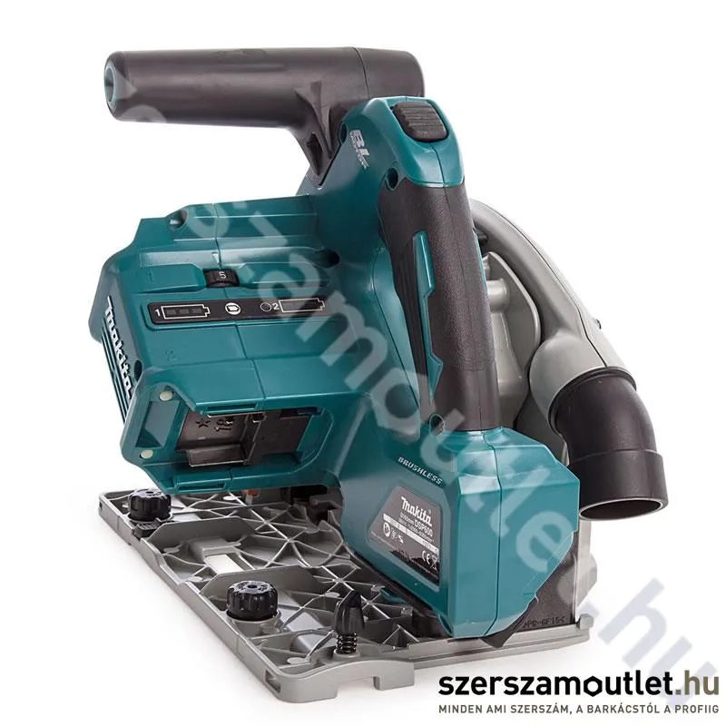 MAKITA DSP600Z Akkus szénkefementes merülő körfűrész (2x18V/165mm) (Akku és töltő nélkül!)
