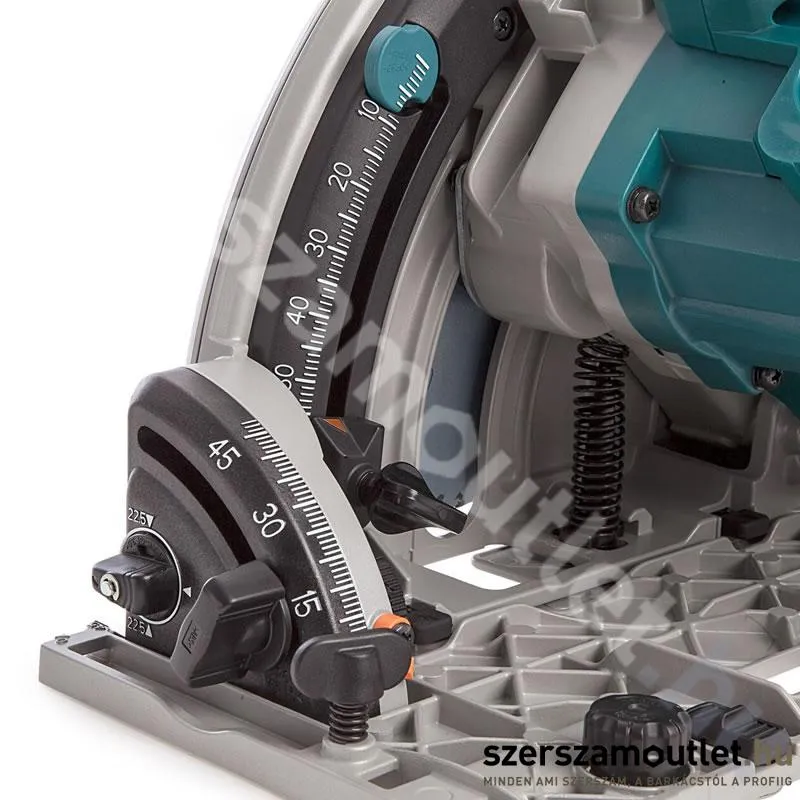 MAKITA DSP600Z Akkus szénkefementes merülő körfűrész (2x18V/165mm) (Akku és töltő nélkül!)
