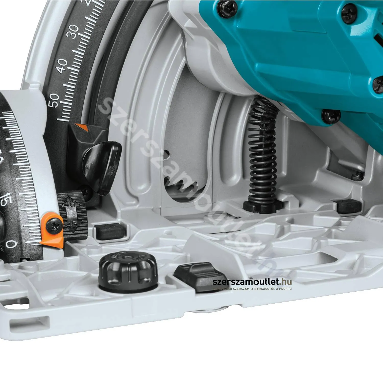 MAKITA DSP600Z Akkus szénkefementes merülő körfűrész (2x18V/165mm) (Akku és töltő nélkül!)