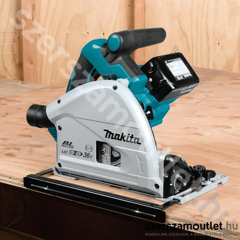 MAKITA DSP601ZU Akkus szénkefementes merülő körfűrész (36V/165mm) (Akku és töltő nélkül)