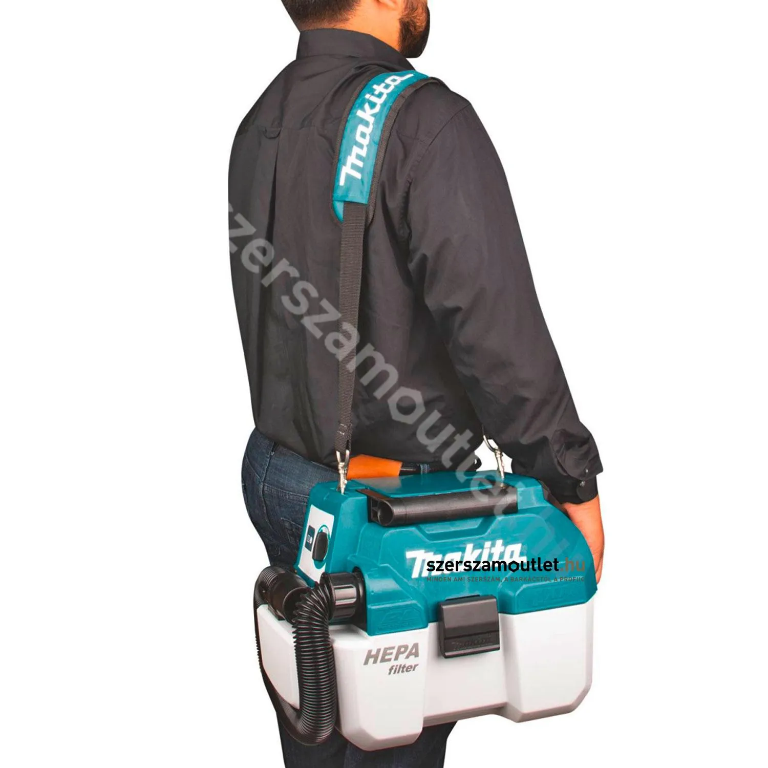 MAKITA DVC750LZ Akkus Száraz-Nedves porszívó BL motoros, HEPA (18V) (Akku és töltő nélkül!)