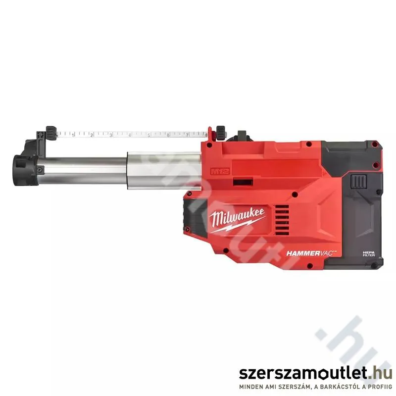 MILWAUKEE M12 UDEL-0B Akkus porelszívó L osztályú (12V) (Akku és töltő nélkül!) (4933471460)