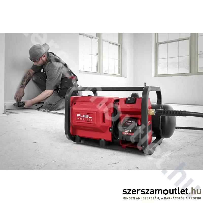 MILWAUKEE M18 FAC-0 Akkus légkompresszor (18V/7,6l) (Akku és töltő nélkül!) (4933472166)