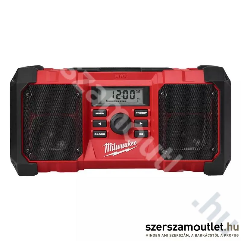 MILWAUKEE M18 JSR-0 Építőipari akkus rádió (18V) (Akku és töltő nélkül!) (4933451250)