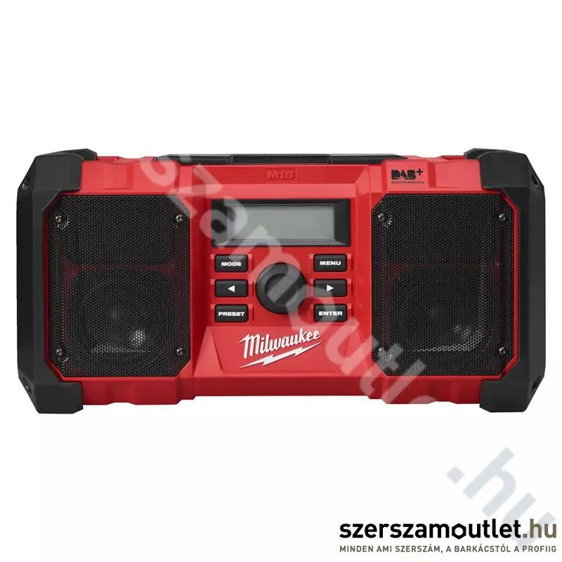 MILWAUKEE M18 JSR DAB+-0 Akkus rádió (18V) (Akku és töltő nélkül) (4933451251)