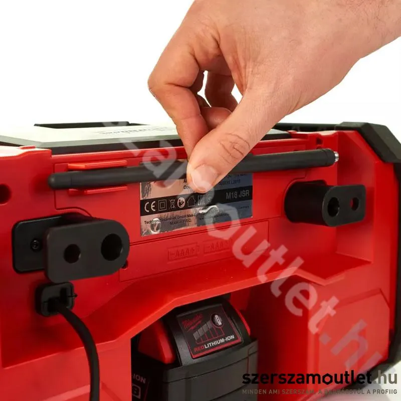 MILWAUKEE M18 JSR DAB+-0 Akkus rádió (18V) (Akku és töltő nélkül) (4933451251)
