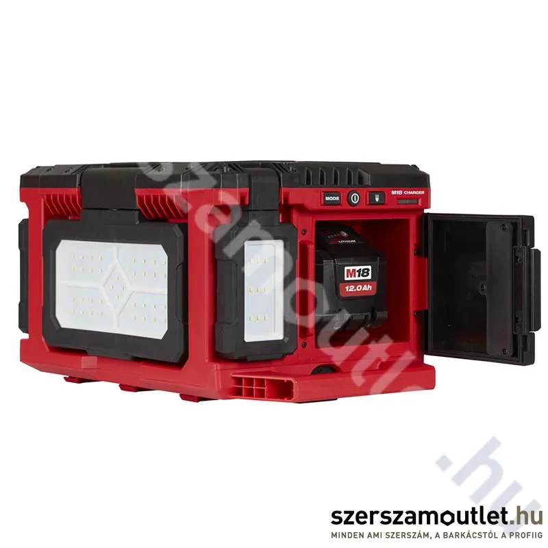 MILWAUKEE M18 POALC-0 PACKOUT Akkus térmegvilágító lámpa és töltő (18V) (Akku nélkül!) (4933478120)