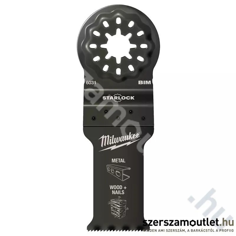 MILWAUKEE MULTITOOL STARLOCK Merülő fűrészlap 28x47mm (többfunkciós)