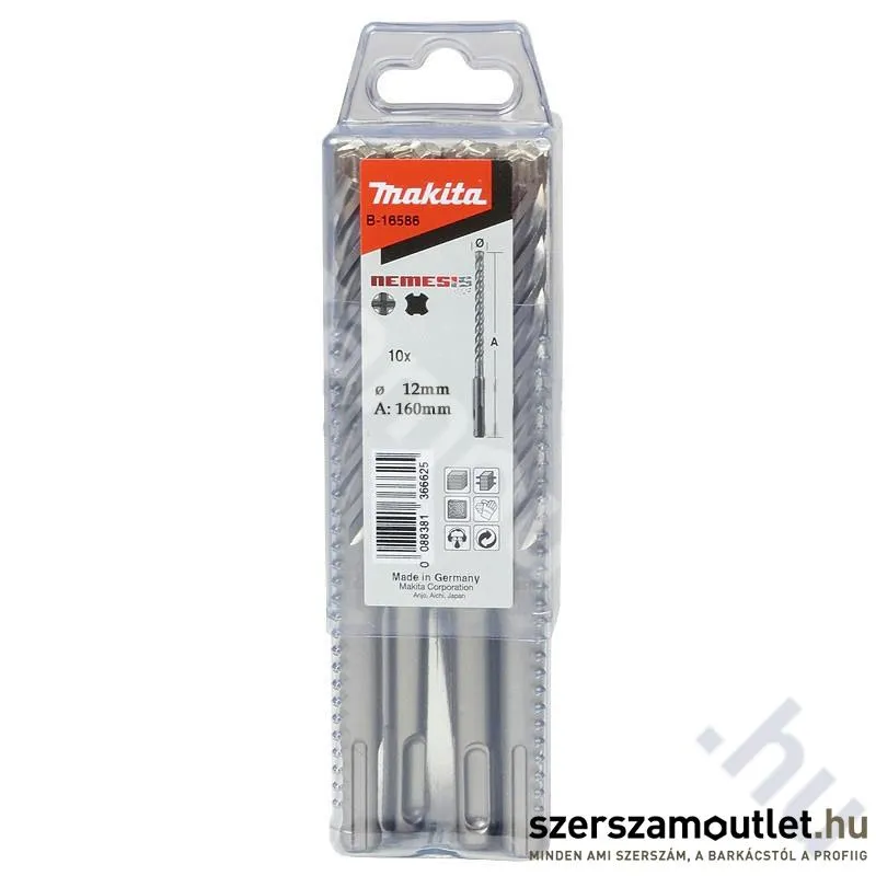 MAKITA SDS-Plus Nemesis Zentro Plus fúró 12x160 (10db) (B-16586)(E-14825)