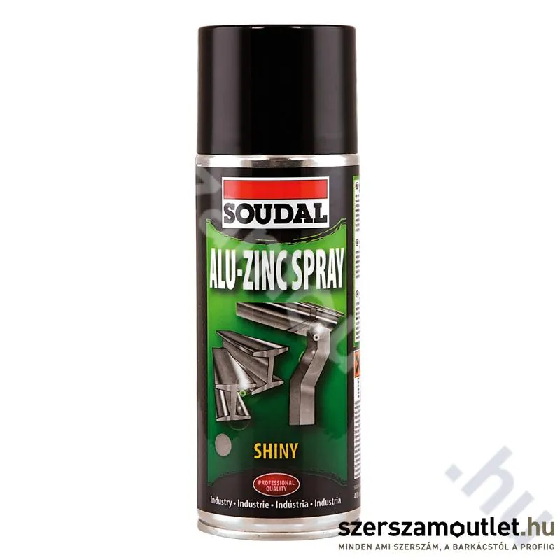 SOUDAL Alu-Cink spray fényes 400ml (119714) (154608)