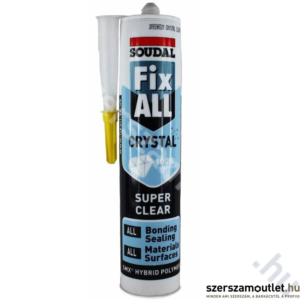 SOUDAL Fix-All Crystal szilikon víztiszta 290ml (119382)