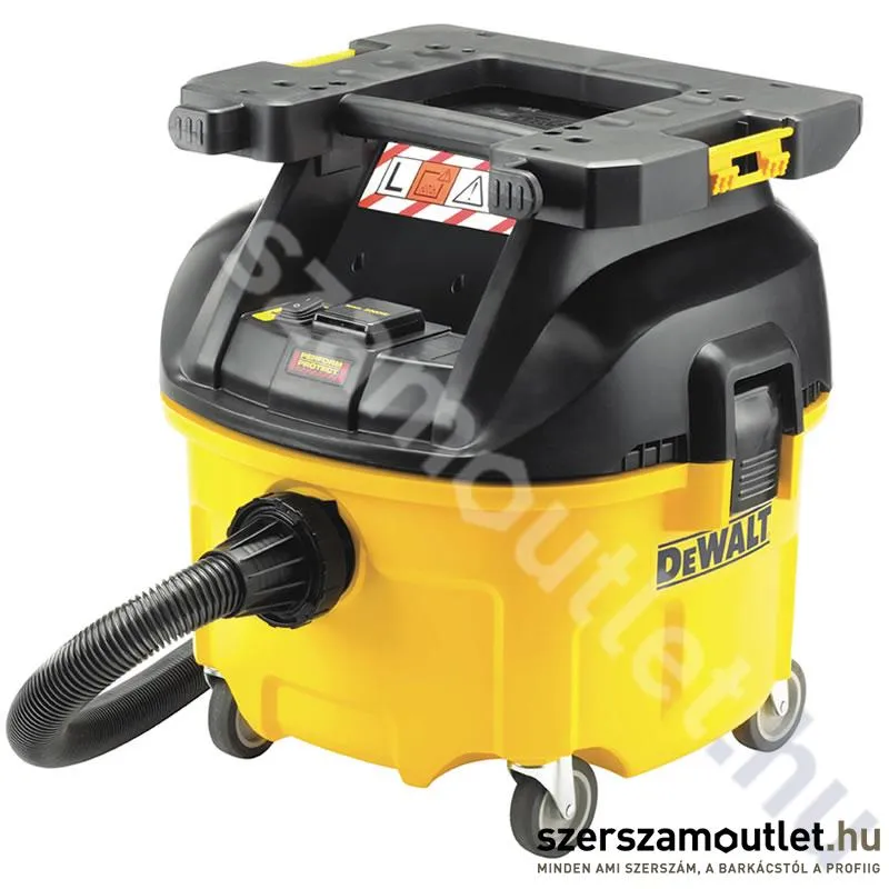 DEWALT DWV901LT Ipari száraz-nedves porszívó TSTAK rögzítőfelülettel (1400W/30l) (L porosztály)